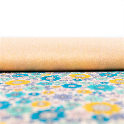 Sunny Floral Cork Fabric Cof-553 Cork Fabric