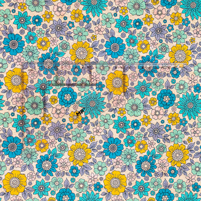 Sunny Floral Cork Fabric Cof-553 Cork Fabric