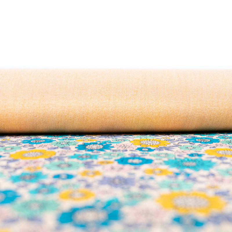 Sunny Floral Cork Fabric Cof-553 Cork Fabric