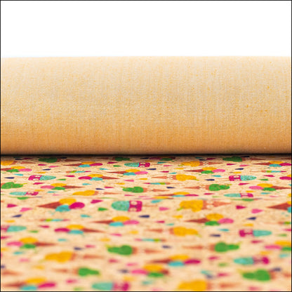 Sweet Popsicle- Printed Cork Fabric- Cof-193 Cork Fabric