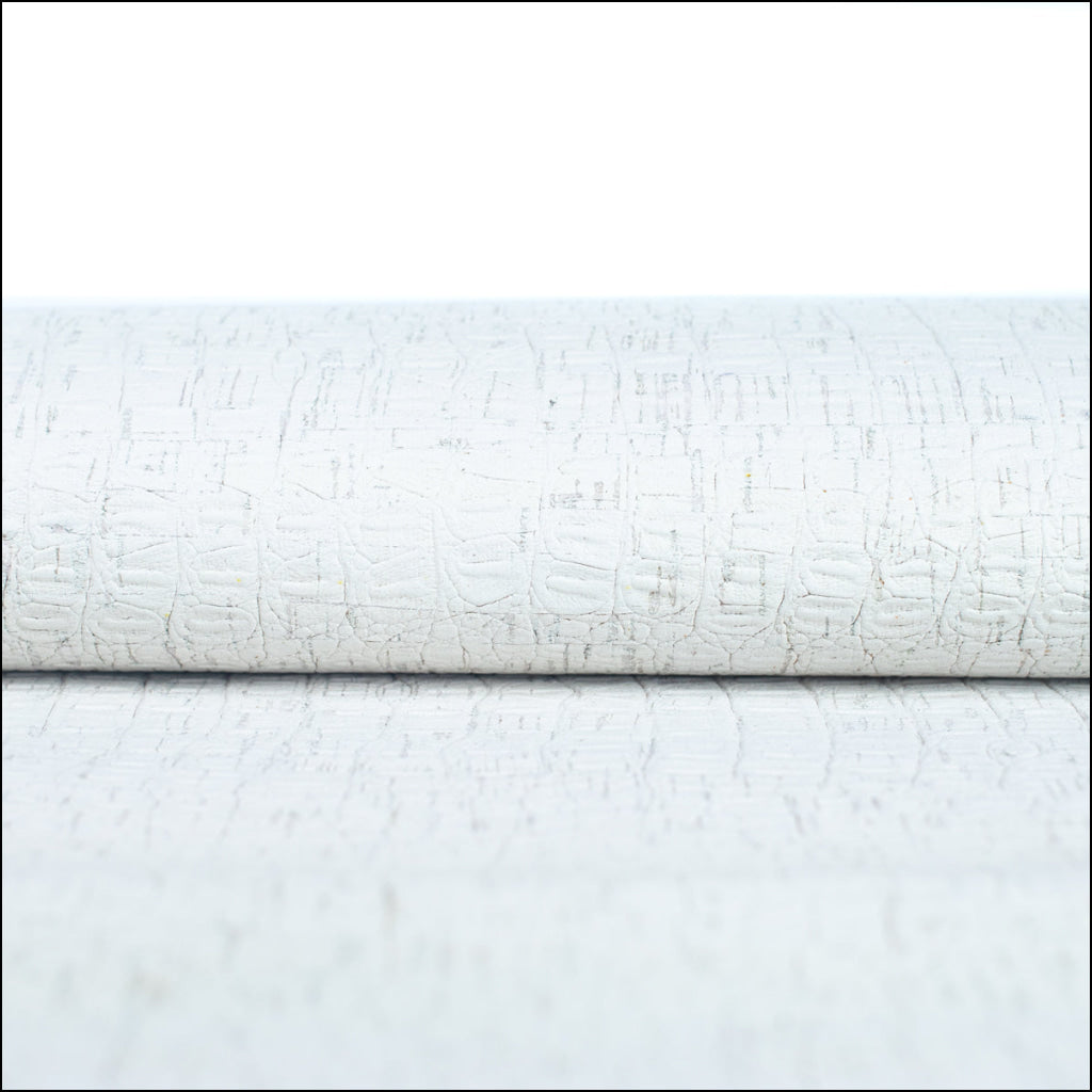 Textured White Cork Fabric Cof-469 Cork Fabric