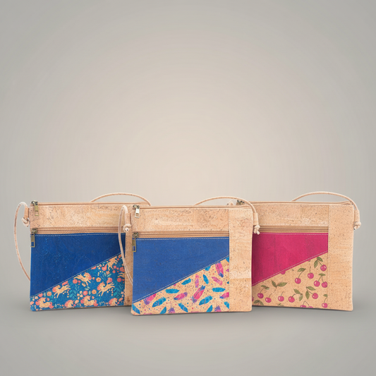 Three Printed Cork Crossbody Bags - Exact Original Patterns