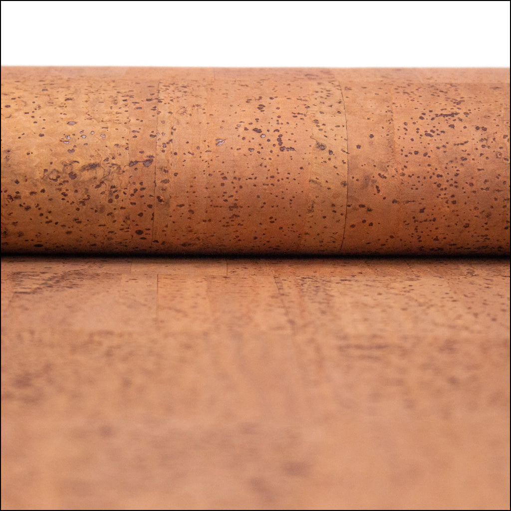 Tobacco Brown natural Portuguese cork fabric COF-229 cork fabric