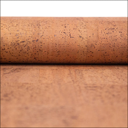 Tobacco Brown natural Portuguese cork fabric COF-229 cork fabric