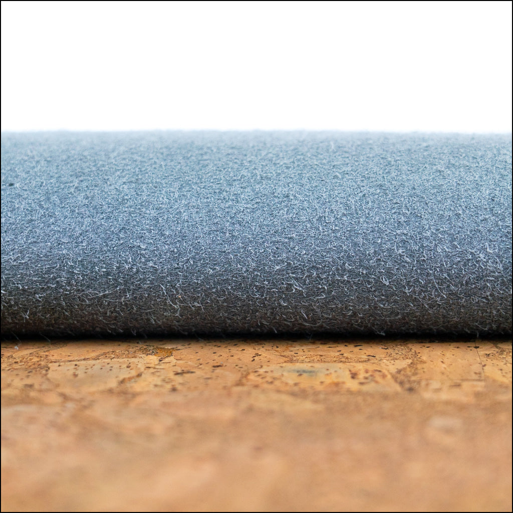 Tobacco-Hued With Gold Accents: 0.77Mm Cork Fabric In Black Backing Cof-547 Cork Fabric