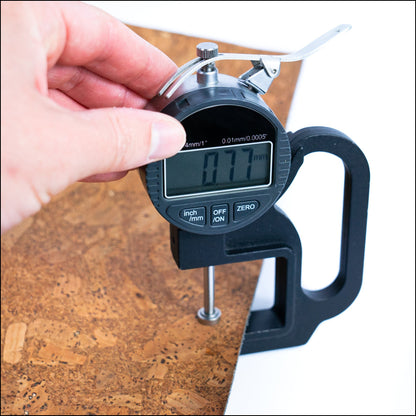 Tobacco-Hued With Gold Accents: 0.77Mm Cork Fabric In Black Backing Cof-547 Cork Fabric