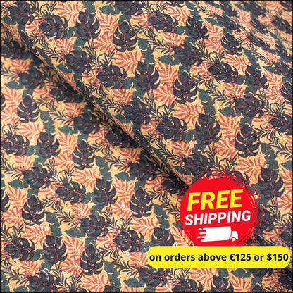 Tropical Fresh- Printed Cork Fabric Cof-195 Cork Fabric