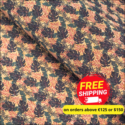Tropical Fresh- Printed Cork Fabric Cof-195 Cork Fabric