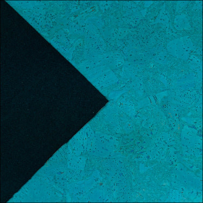 Turquoise Chunk Cork Fabric COF-526-B cork fabric