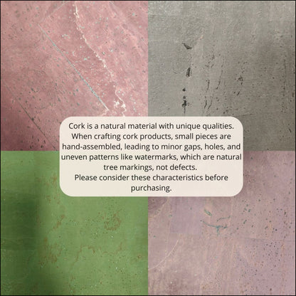 Turquoise Chunk Cork Fabric Cof - 526 - B Cork Fabric