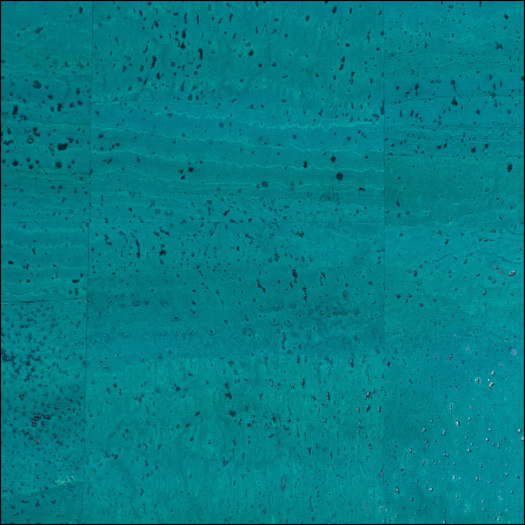 Turquoise Green Natural Cork Fabric COF-675 cork fabric