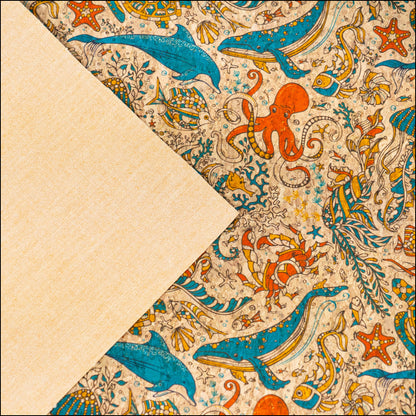 Under the Sea Cork Fabric COF-640 cork fabric