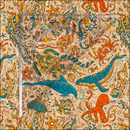 Under the Sea Cork Fabric COF-640 cork fabric