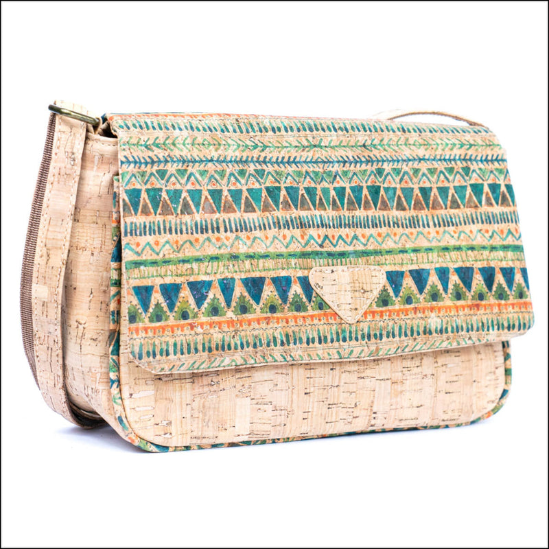 Vibrant Cork Crossbody Bag – Floral & Mosaic Delight BAGF 090 A Flash Sales