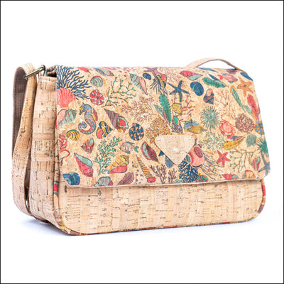 Vibrant Cork Crossbody Bag – Floral & Mosaic Delight BAGF 090 B Flash Sales