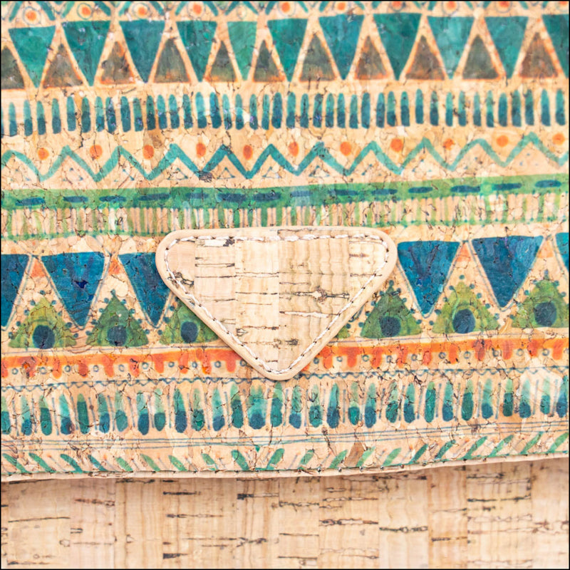 Vibrant Cork Crossbody Bag – Floral & Mosaic Delight BAGF 090 Flash Sales