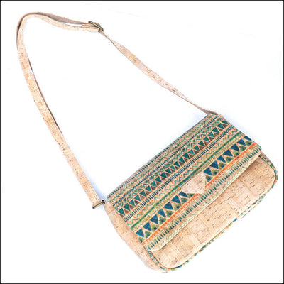 Vibrant Cork Crossbody Bag – Floral & Mosaic Delight BAGF 090 Flash Sales