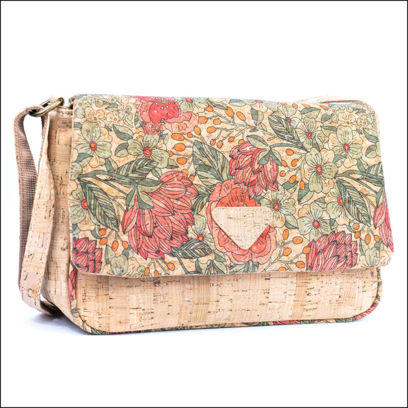 Vibrant Cork Crossbody Bag – Floral & Mosaic Delight BAGF 090 K Flash Sales