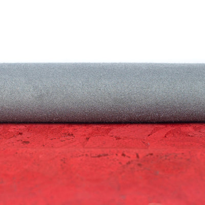 Vibrant Red Cork Fabric Texture Cof-483 Cork Fabric