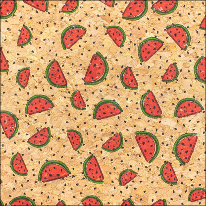 Watermelon Cork Fabric- Cof-405 Cork Fabric