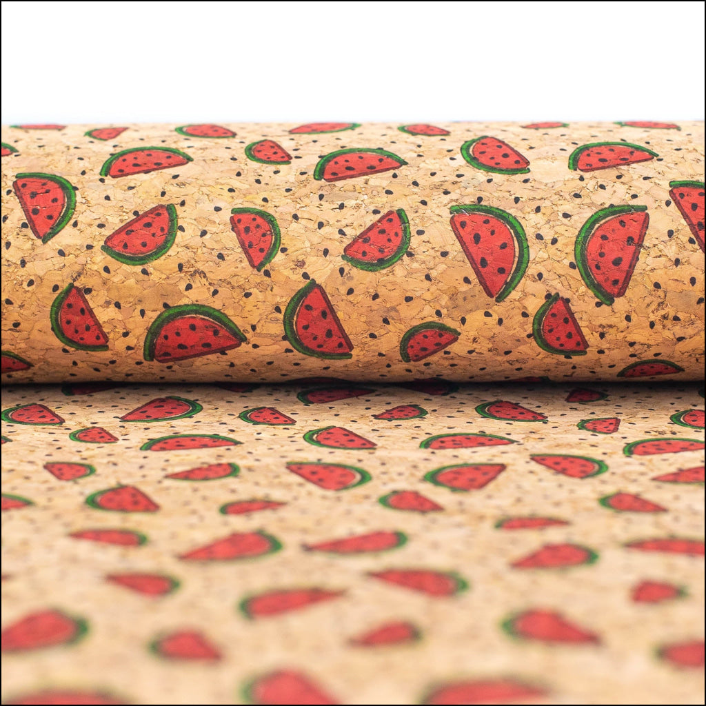 Watermelon Cork Fabric- Cof-405 Cork Fabric