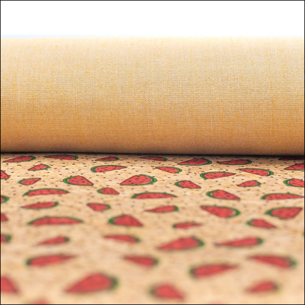 Watermelon Cork Fabric- Cof-405 Cork Fabric