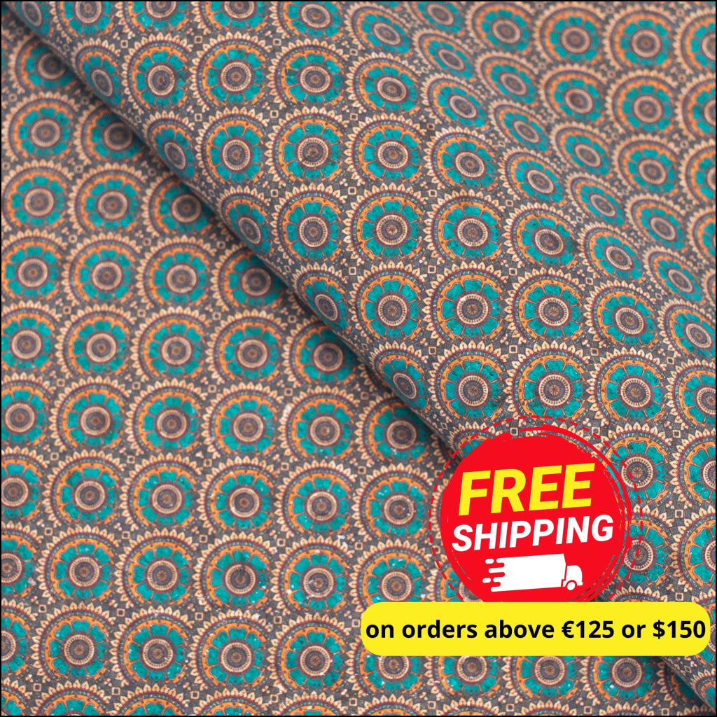 Wave Pattern Cork Fabric Cof-426-B Cork Fabric