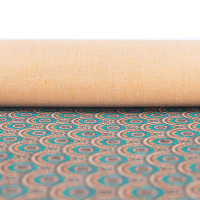 Wave Pattern Cork Fabric Cof-426-B Cork Fabric