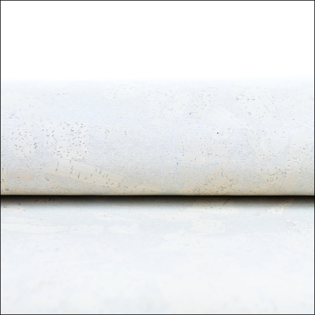 White Cork Fabric In Block Style With Beige Backing 0.68Mm Thickness Cof - 533 - C Cork Fabric