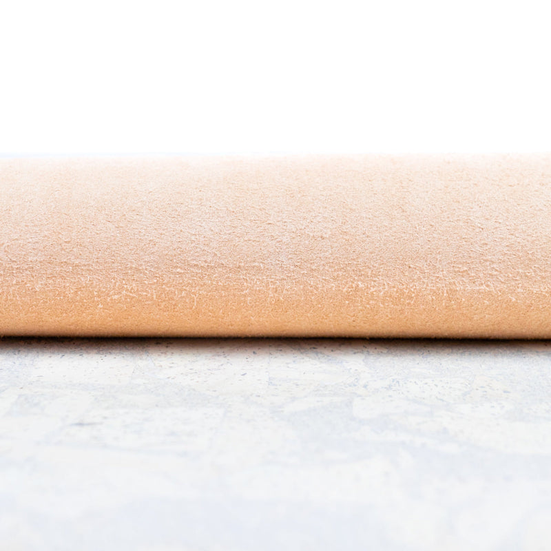 White Cork Fabric In Block Style With Beige Backing 0.71Mm Thickness Cof - 533 - B Cork Fabric