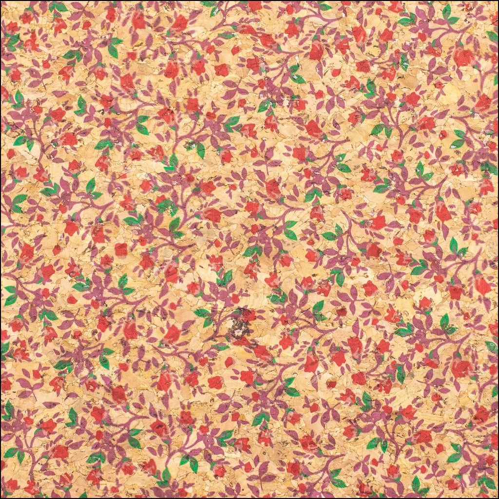 Wild Roses Cork Fabric Cof-326-A Cork Fabric