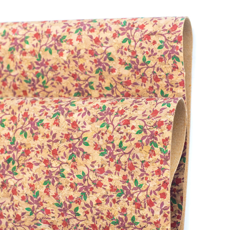 Wild Roses Cork Fabric Cof-326-A Cork Fabric
