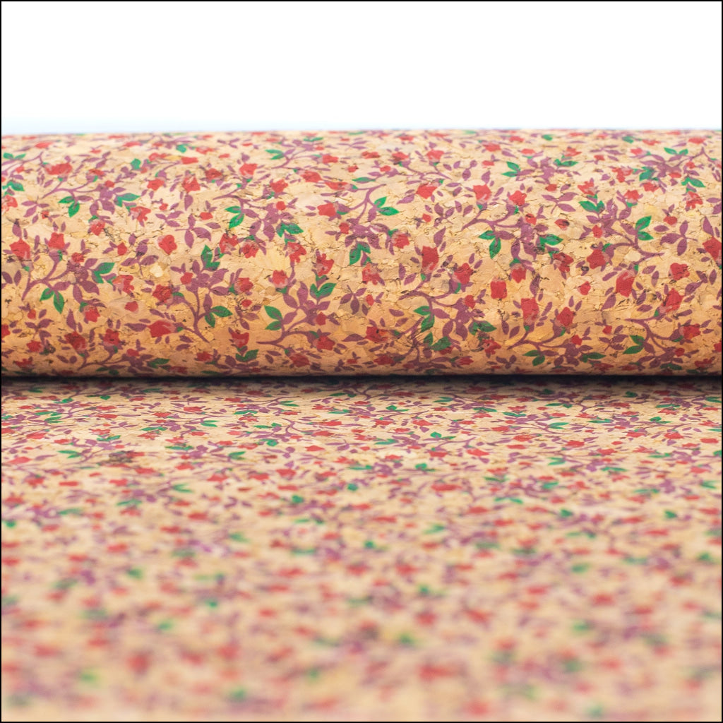 Wild Roses Cork Fabric Cof-326-A Cork Fabric