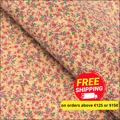 Wild Roses Cork Fabric Cof-326-A Cork Fabric