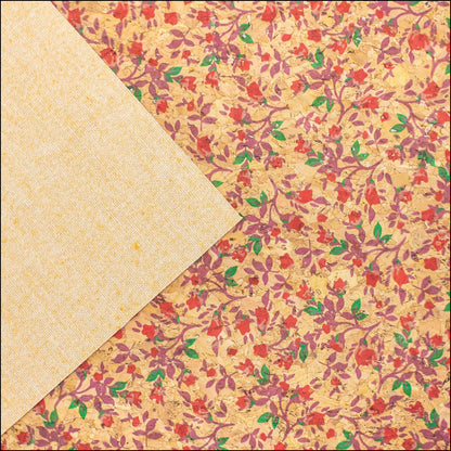 Wild Roses Cork Fabric Cof-326-A Cork Fabric