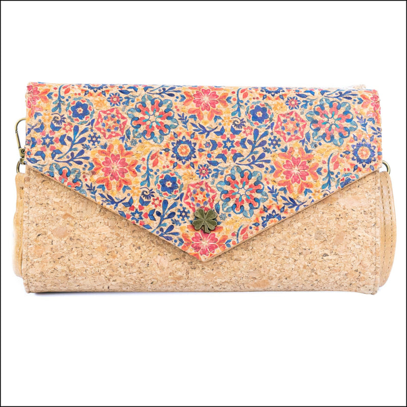 Women’s Cork Phone Crossbody Bag – Printed Vegan Envelope Purse BAGD-599 C Flash Sales