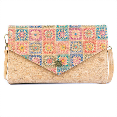 Women’s Cork Phone Crossbody Bag – Printed Vegan Envelope Purse BAGD-599 G Flash Sales