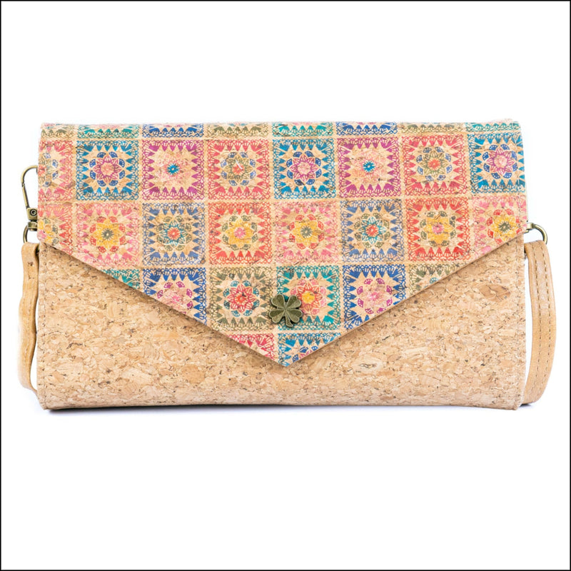 Women’s Cork Phone Crossbody Bag – Printed Vegan Envelope Purse BAGD-599 G Flash Sales