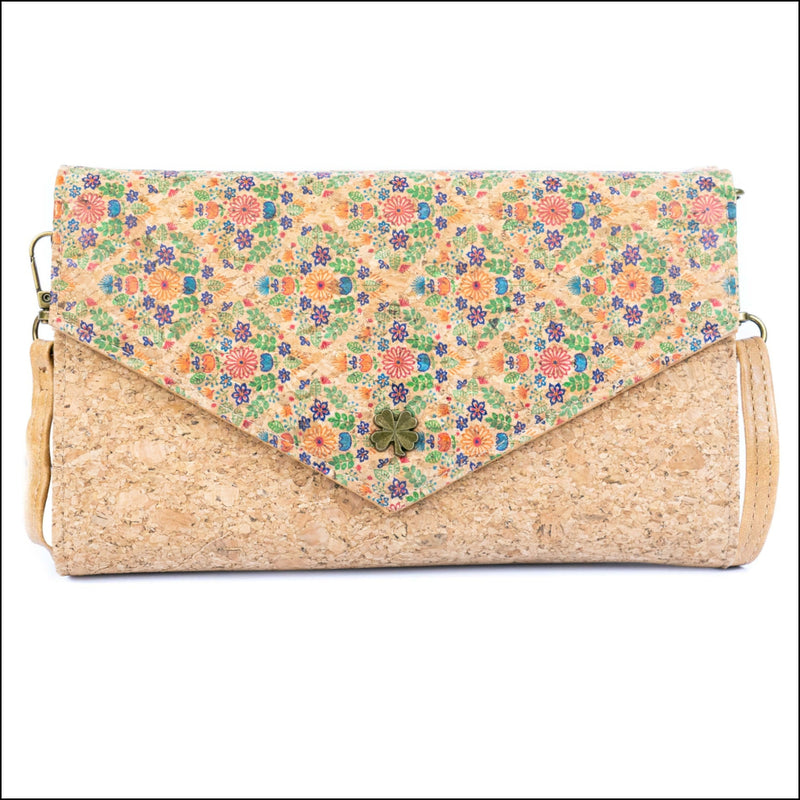 Women’s Cork Phone Crossbody Bag – Printed Vegan Envelope Purse BAGD-599 H Flash Sales