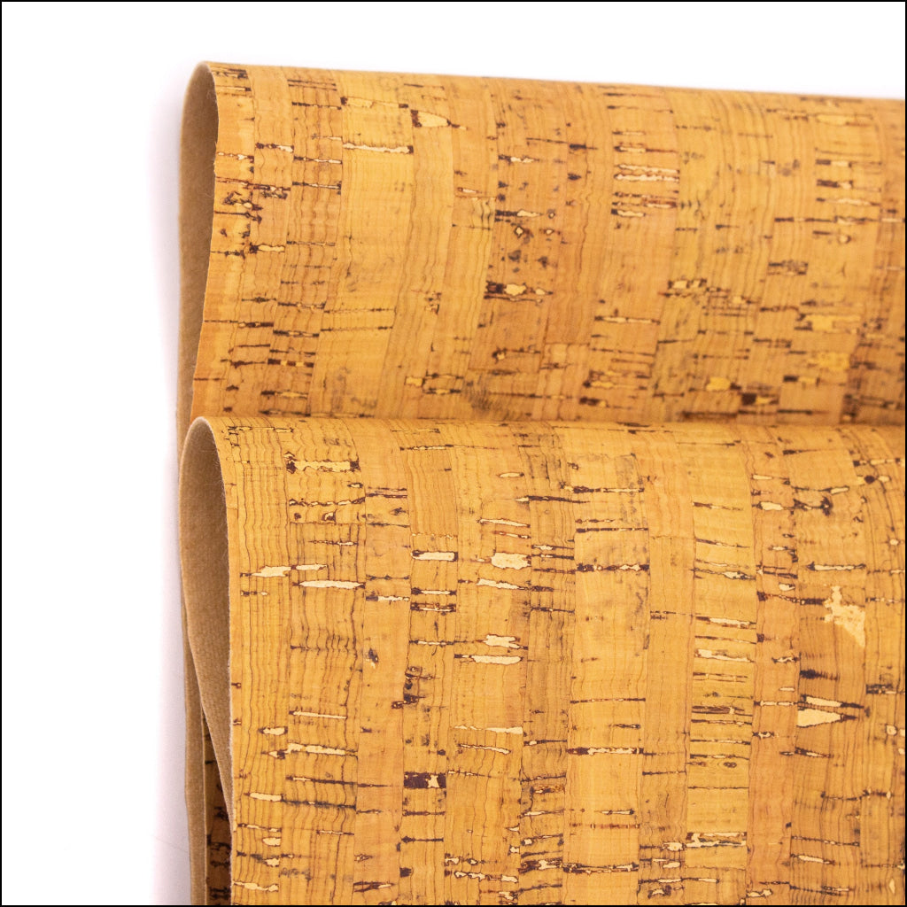 Yellow Portuguese Cork Fabric Rustic Cof-183 Cork Fabric