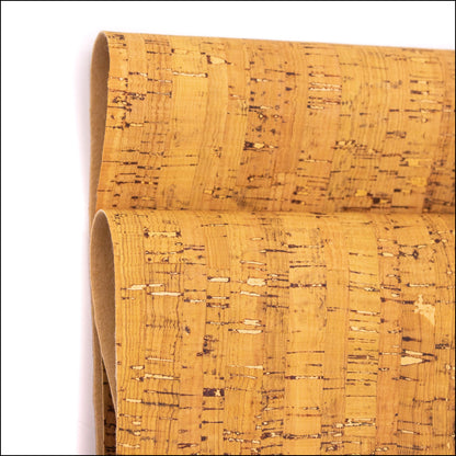 Yellow Portuguese Cork Fabric Rustic Cof-183 Cork Fabric
