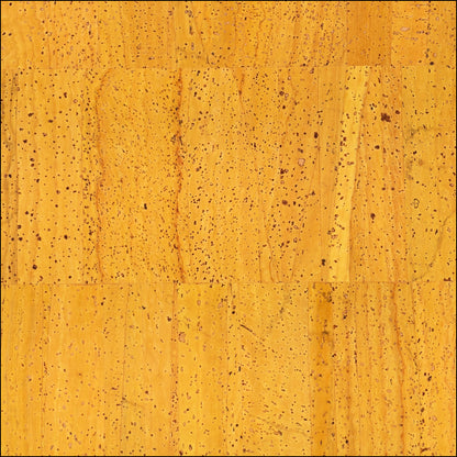 Yellow Solid Cork Fabric With Beige Backing 0.79Mm Thickness Cof - 528 - B Cork Fabric
