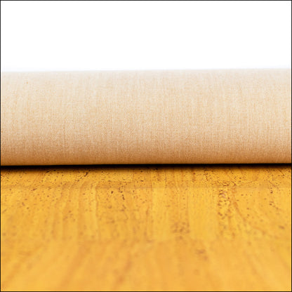 Yellow Solid Cork Fabric With Beige Backing 0.79Mm Thickness Cof - 528 - B Cork Fabric