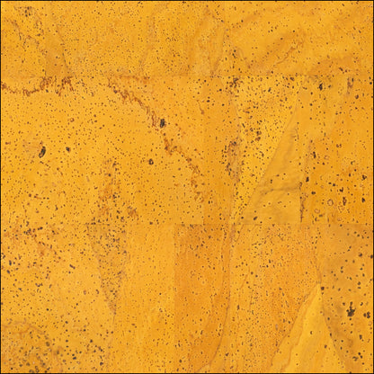 Yellow Solid Cork Fabric With Beige Backing 0.86Mm Thickness Cof - 528 - A Cork Fabric