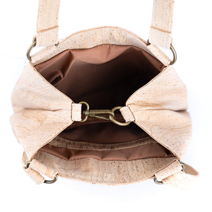 Cork Women's Tote Bag with Front Pocket BAGP-277 EF