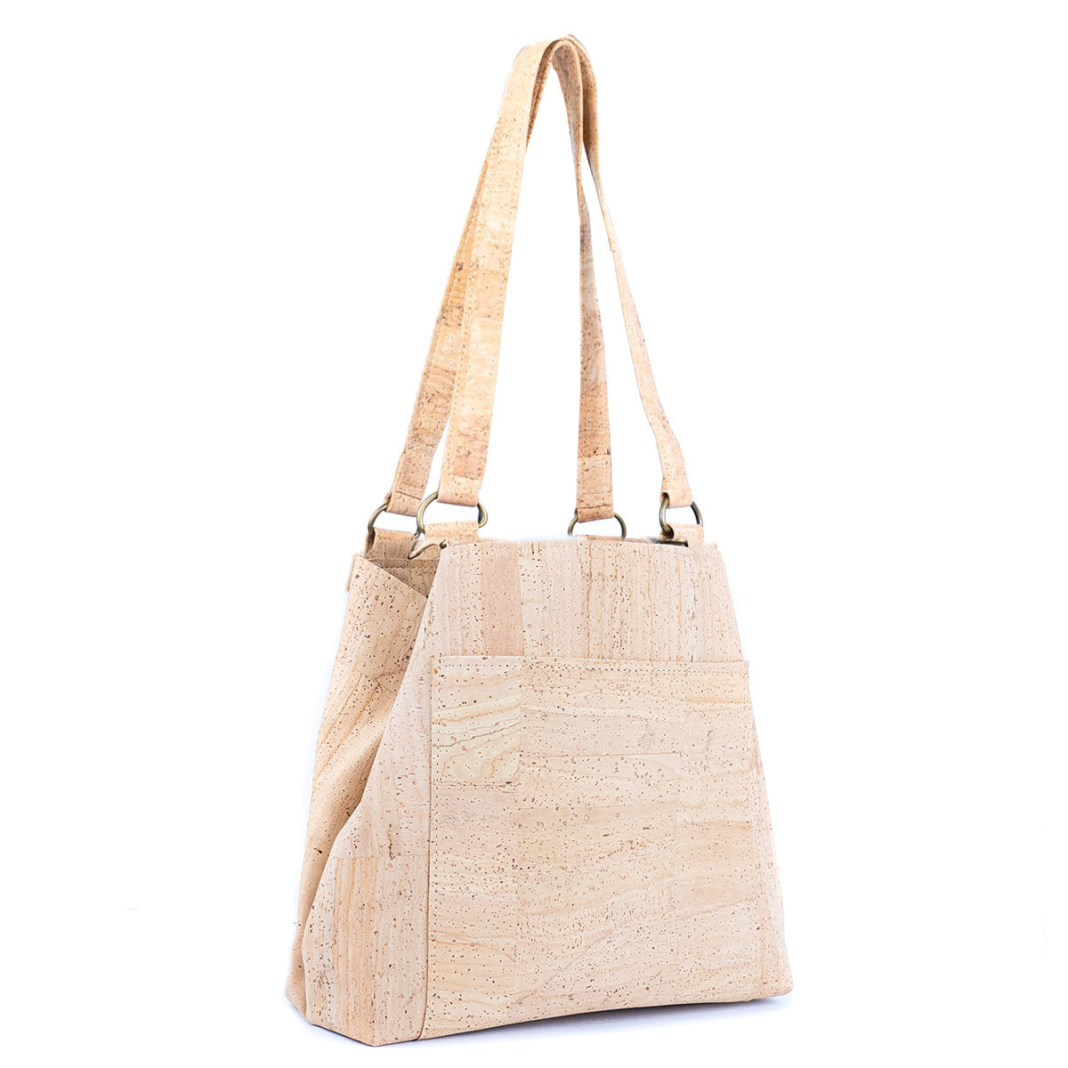 Cork Women's Tote Bag with Front Pocket BAGP-277 EF