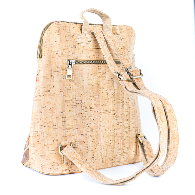 Patchwork Cork Backpack – Sustainable & Stylish BAGD-590