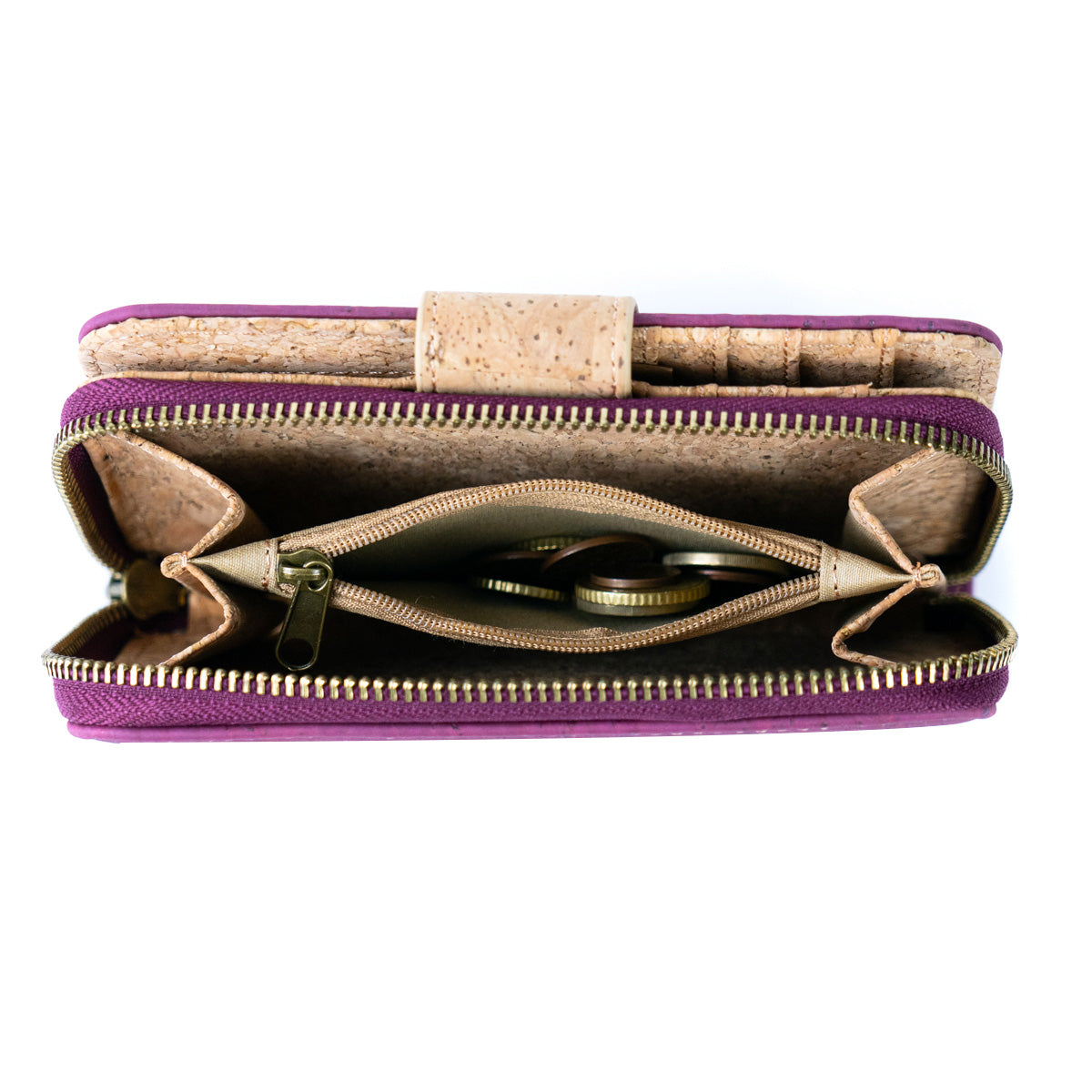 Stylish and Functional Medium-Sized Women's Cork Wallet BAG-2349