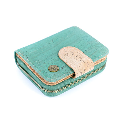 Stylish Solid-Color Cork Women's Short Wallet BAG-2353