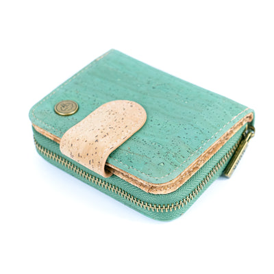 Stylish Solid-Color Cork Women's Short Wallet BAG-2353